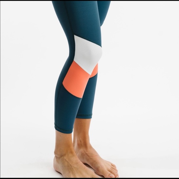 NWT!! Zyia Teal Angle Block Light n Tight Hi Rise 7/8 size 8-10 - Picture 3 of 6